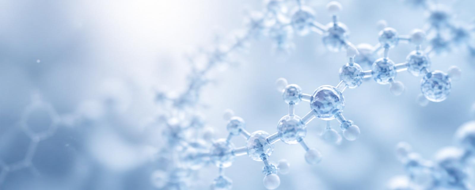 Abstract molecular structure visualization